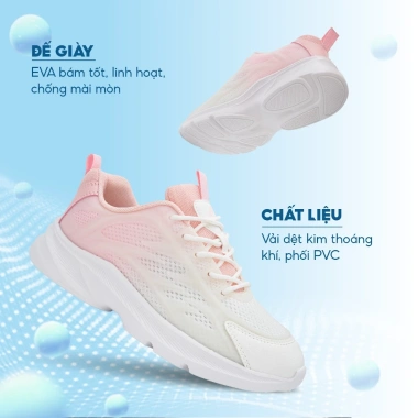 Giày Thể Thao Nữ BLUEWIND Siêu Nhẹ Trẻ Trung Vải Dệt Kim Thoáng Khí Giá 489k 5