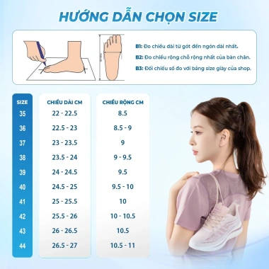 Giày Thể Thao Nữ BLUEWIND Siêu Nhẹ Trẻ Trung Vải Dệt Kim Thoáng Khí Giá 489k 9