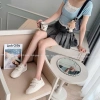 Giày thể thao nữ TT37 trắng - Sneaker đế bằng, cổ thấp, quai dán, giá 320.000₫ 3