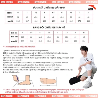 Giày thể thao Slip on ANTA Nữ Loafers 1.224B7.701 thoáng mát, đệm êm, phù hợp tập gym 9