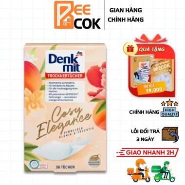 Giấy thơm Denkmit 36 tờ cho máy sấy, tủ quần áo, giày – Giá chỉ 114.000đ