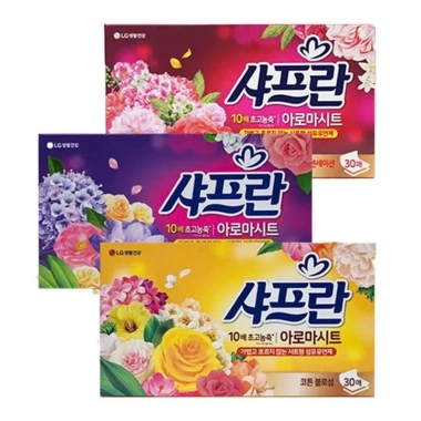 Giấy Thơm Quần Áo Hàn Quốc 30 Tờ - Lưu Hương Dài Lâu, Hút Ẩm, Chống Mốc, Dùng Máy Sấy