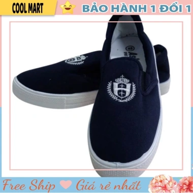Giày Vải Lao Động Không Dây Nam Nữ - Giày Lười Đệm Bền, Đủ Size, Giá 96.000 VND Giày Vải Lao Động Không Dây Nam Nữ - Giày Lười Đệm Bền, Đủ Size, Giá 96.000 VND