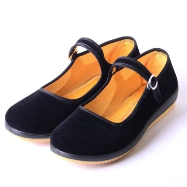 Giày vải nữ slip-on đen chống trơn trượt - Phù hợp công sở, khách sạn, khiêu vũ, giá ưu đãi 105.302 VND 6