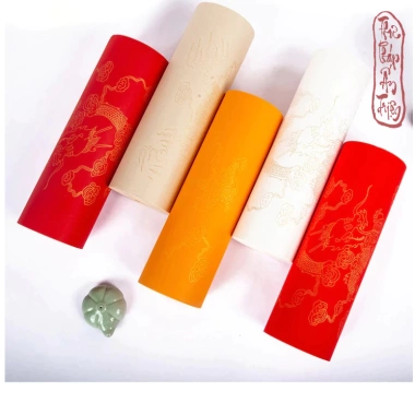 Giấy viết thư pháp Cuộn 20m Xuyến Chỉ Hoa Văn Rồng Cưỡi Mây - Miễn phí vận chuyển, giảm giá tới 21%