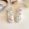 Giày Xăng Đan Công Chúa Bé Gái Đế Mềm Chống Trượt, Phong Cách Hàn Quốc, Bowtie, Đi Biển 4