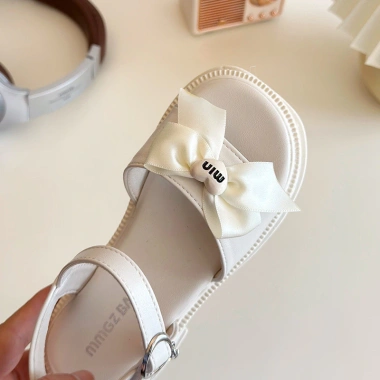 Giày Xăng Đan Công Chúa Bé Gái Đế Mềm Chống Trượt, Phong Cách Hàn Quốc, Bowtie, Đi Biển 6 Giày Xăng Đan Công Chúa Bé Gái Đế Mềm Chống Trượt, Phong Cách Hàn Quốc, Bowtie, Đi Biển 6
