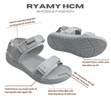 Giày xăng đan NANAMI Unisex quai dù đệm mút, sandal thể thao N04 - Giá 249.000 VND