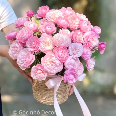 Giỏ cắm hoa bằng cói phong cách vintage - Sang trọng, giá ưu đãi 30.000đ 4 Giỏ cắm hoa bằng cói phong cách vintage - Sang trọng, giá ưu đãi 30.000đ 4