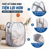 Giỏ Đựng Đồ Giặt Thoáng Khí Gấp Gọn Tiết Kiệm Không Gian - Siêu Lớn, Quai Xách, Giá 59.000₫ 5
