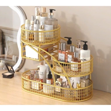 Giỏ Đựng Mỹ Phẩm & Trái Cây, Giá Đỡ Kim Loại Hoa Quả Bánh Kẹo Tết - 324.350 VNĐ 2