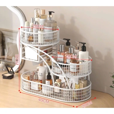 Giỏ Đựng Mỹ Phẩm & Trái Cây, Giá Đỡ Kim Loại Hoa Quả Bánh Kẹo Tết - 324.350 VNĐ 3