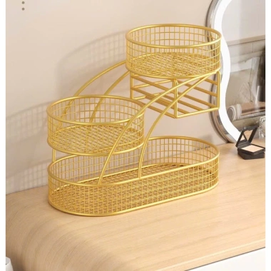 Giỏ Đựng Mỹ Phẩm & Trái Cây, Giá Đỡ Kim Loại Hoa Quả Bánh Kẹo Tết - 324.350 VNĐ 9
