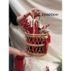 Giỏ đựng quà Tết 2 quay xách tiện, gọn nhẹ, cứng cáp chịu 10-20kg, chỉ 120.000₫