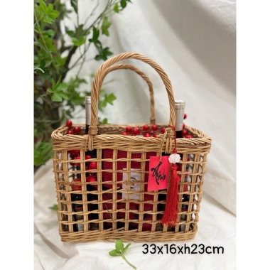 Giỏ đựng quà Tết 2 quay xách tiện, gọn nhẹ, cứng cáp chịu 10-20kg, chỉ 120.000₫ 9 Giỏ đựng quà Tết 2 quay xách tiện, gọn nhẹ, cứng cáp chịu 10-20kg, chỉ 120.000₫ 9