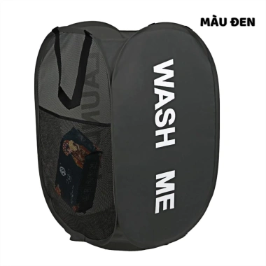 Giỏ đựng quần áo bẩn lưới thoáng khí chống ẩm mốc gấp gọn có tay cầm 54.000₫ 10