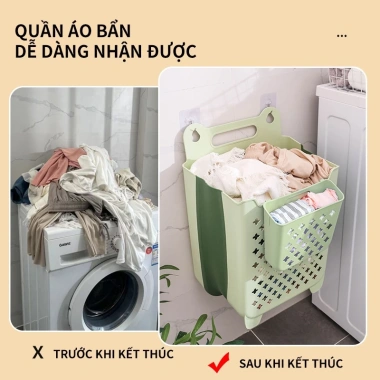 Giỏ Đựng Quần Áo Bẩn Treo Tường Leego - Gấp Gọn Đa Năng Không Gian Nhà Tắm 36.000đ