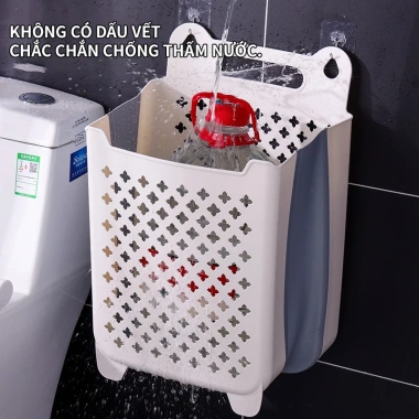 Giỏ Đựng Quần Áo Bẩn Treo Tường Leego - Gấp Gọn Đa Năng Không Gian Nhà Tắm 36.000đ