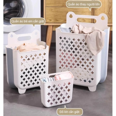 Giỏ Đựng Quần Áo Bẩn Treo Tường Leego - Gấp Gọn Đa Năng Không Gian Nhà Tắm 36.000đ