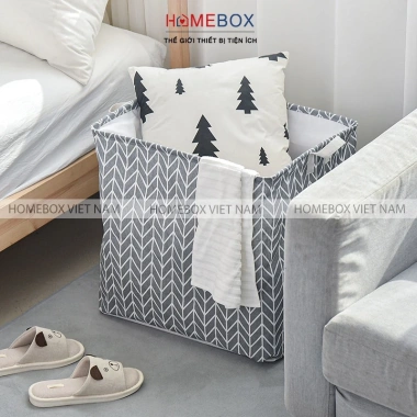 Giỏ Đựng Quần Áo Cỡ Lớn Chống Thấm Nước – Thùng Túi Vải Quai Xách, Đựng Chăn Màn Mền, 39.000đ