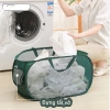 Giỏ Đựng Quần Áo Gấp Gọn Lưới Thoáng Khí Polyester, Chống Ẩm Mốc, Tay Cầm 2