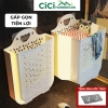 Giỏ đựng quần áo nhà tắm treo tường gấp gọn nhựa TPR, tặng miếng dán - 45.000đ