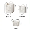Giỏ đựng quần áo nhà tắm treo tường gấp gọn nhựa TPR, tặng miếng dán - 45.000đ 8