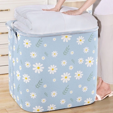 Giỏ đựng quần áo vải chống nước 100L-180L, túi chăn màn gấp gọn, chỉ 15.000 4