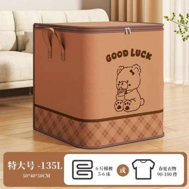 Giỏ đựng quần áo vải chống nước 100L-180L, túi chăn màn gấp gọn, chỉ 15.000 9