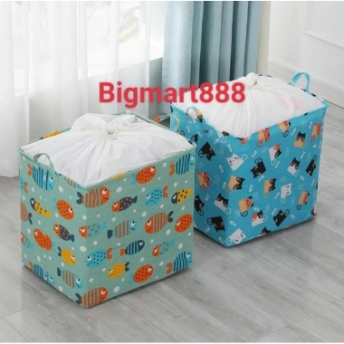 Giỏ đựng quần áo vải Poly cỡ lớn - Túi đa năng chăn màn, bền đẹp, giá 26.9k 2
