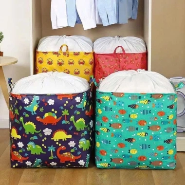 Giỏ đựng quần áo vải Poly cỡ lớn - Túi đa năng chăn màn, bền đẹp, giá 26.9k 9