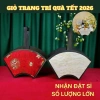 Giỏ Gỗ Hình Quạt Set Quà Tết Sang Trọng Trang Trí Phòng Khách Giá 44.550₫
