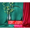 Giỏ Gỗ Tay Quai Cong Bọc Gấm - Set Quà Tết Sang Trọng, Trang Trí, Giá 250.000 VND