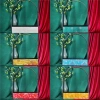 Giỏ Gỗ Tay Quai Cong Bọc Gấm - Set Quà Tết Sang Trọng, Trang Trí, Giá 250.000 VND 3