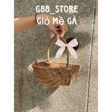 Giỏ mây đa năng đựng hoa quả, cắm hoa, quà tặng, picnic, spa Giá chỉ 72.000đ