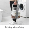 Giỏ nhựa đựng quần áo treo tường gấp gọn thông minh - Đa năng, tiện dụng 8