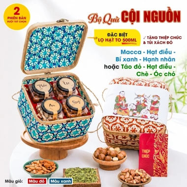 Giỏ quà Tết 2.026 Mây Tre Đan - Hạt dinh dưỡng tốt sức khỏe, giá ưu đãi 437.950 VND 2
