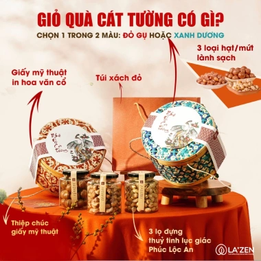 Giỏ quà Tết 2.026 Mây Tre Đan - Hạt dinh dưỡng tốt sức khỏe, giá ưu đãi 437.950 VND 5