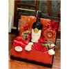 Giỏ quà Tết cao cấp, quai xách, set hoa quả, tem Happy New Year 126k 5