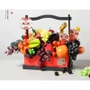 Giỏ quà Tết cao cấp, quai xách, set hoa quả, tem Happy New Year 126k 8