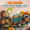 Giỏ quà Tết mây tre đan CỘI NGUỒN hạt dinh dưỡng cao cấp, 732.450đ, giao nhanh