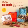 Giỏ quà Tết mây tre đan CỘI NGUỒN hạt dinh dưỡng cao cấp, 732.450đ, giao nhanh 2