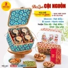Giỏ quà Tết mây tre đan CỘI NGUỒN hạt dinh dưỡng cao cấp, 732.450đ, giao nhanh 3