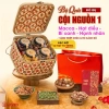 Giỏ quà Tết mây tre đan CỘI NGUỒN hạt dinh dưỡng cao cấp, 732.450đ, giao nhanh 10