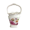 Giỏ sứ cắm thìa nĩa trang trí bàn ăn, ống sứ in hoa hồng, giảm giá 18% chỉ 77.420₫ 4