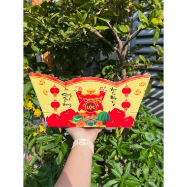 Giỏ thuyền CuteMe kèm màng co, khay thuyền, lót đế, gói quà Tết 92.400₫