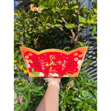 Giỏ thuyền CuteMe kèm màng co, khay thuyền, lót đế, gói quà Tết 92.400₫