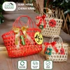 Giỏ tre decor Kim Vinh - Đựng quà Tết sang trọng, giá chỉ 38.000đ