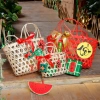 Giỏ tre decor Kim Vinh - Đựng quà Tết sang trọng, giá chỉ 38.000đ 2