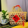 Giỏ tre đựng quà Tết - Làn tre chắc chắn, thân thiện môi trường, giá 15.000₫ 4